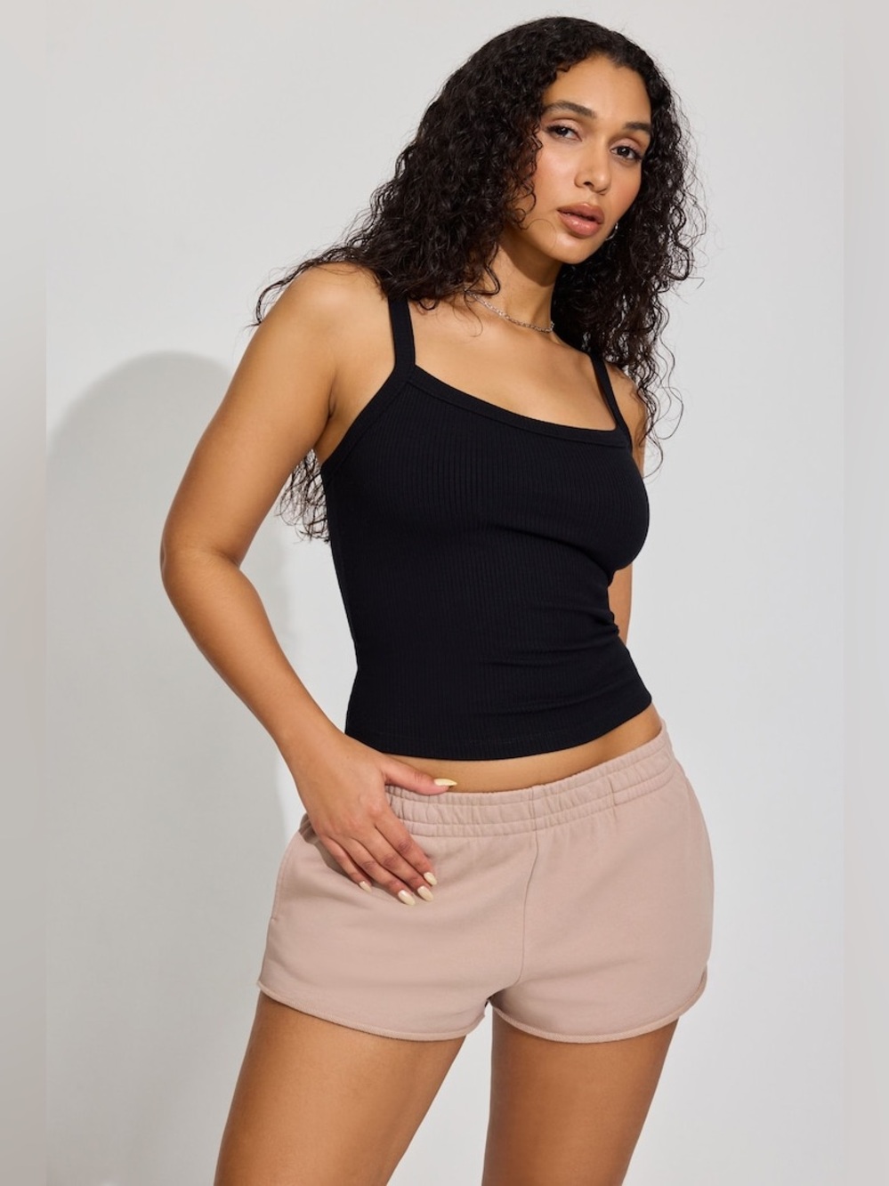 Garage Women's Athletic Shorts in Taupe